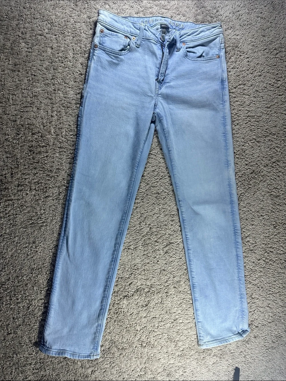 American Eagle Outfitters Light Blue Straight Leg Jeans